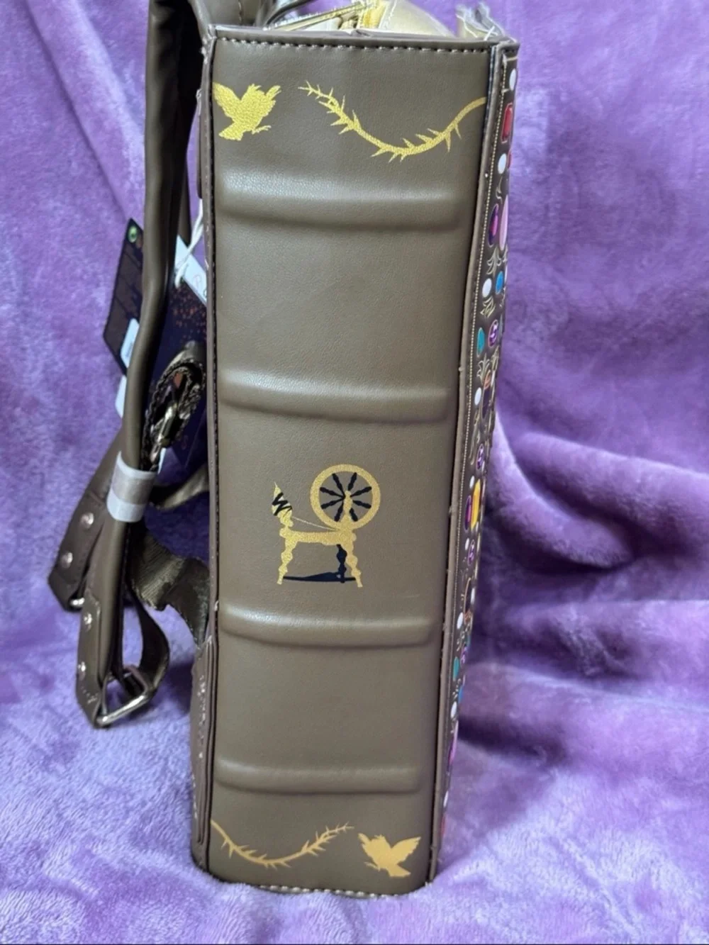 NWT Loungefly Disney Sleeping Beauty Bookstyle Backpack - Picture 8 of 9